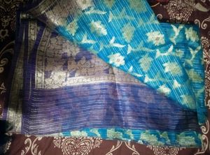 Beautiful Fancy Saree With Blouse