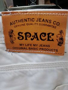 White regular fit Jeans