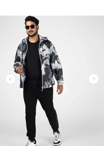 Adidas White Hooded Two side Wear Jacket