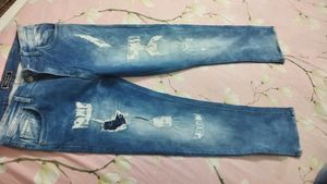 Acid Wash Denim Jeans