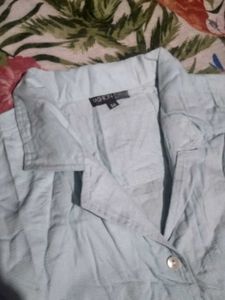 Sleeveless Light Blue Top