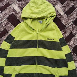 Adidas Zipper Hooded Upper For Mens And Womens