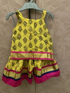 Yellow Traditional Lehenga - 6M Old Girl