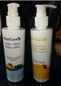 Wishcare Detan Combo - Sunscreen SPF 50 &amp; 10% AHA