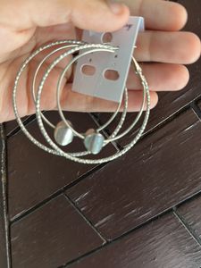 Silver Hoops
