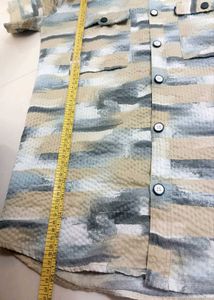 TEXTURED CASUAL HALF SLEEVE SHIRT FOR MEN