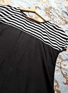 Striped Black &amp; White Top