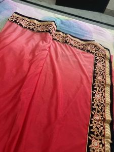 Elegant Embroidered Saree