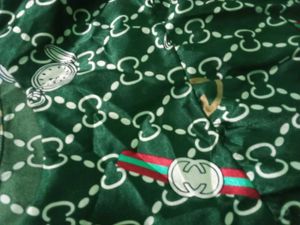Green Patterned Blouse