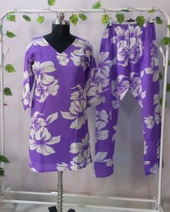 Purple Brand New Coord Set
