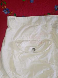White cargo pants