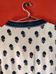 Floral Print A-line Kurti