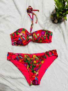 Floral Tube Bikini Set