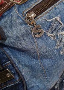 Upcycled Denim Patchwork Bag