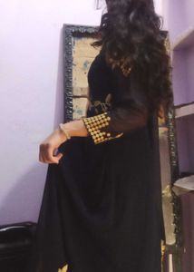 Neavy Blue Golden  Frock Anarkali Sale/offer/gown