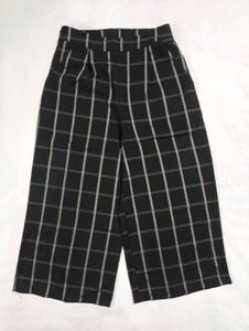Black Women's Checked Plazzo