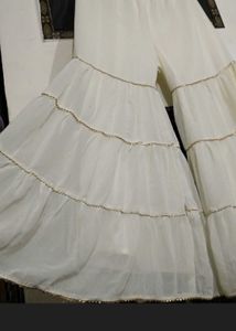 Floral Print Layered sharara Set