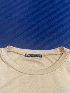 Zara cotton jersey Top