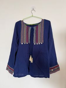 Embroidered Tunic Top