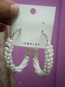 Pearl Hoop Earrings