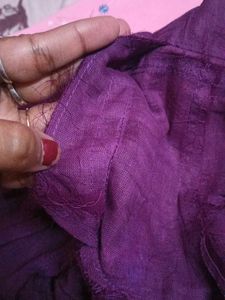 Purple Partywear Saree With Blouse