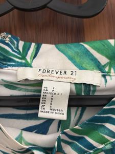 Leaf Print Wrap Skirt