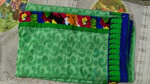 Green Saree... a few lint balls(ruye)
