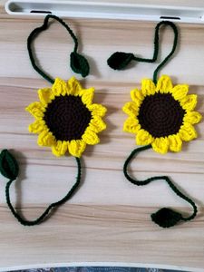 Sunflower Crochet Appliques