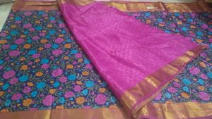 Pattu Saree With Blouse Piece