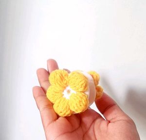 handmade crochet Flower Hair claw clip