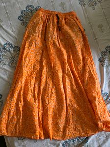 floral long skirt