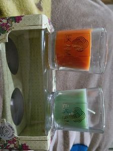 Pack of 2 Shot Glass Scented Candles