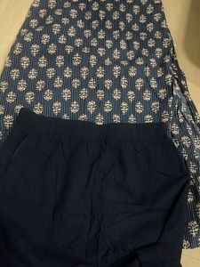 Elegant Floral Print Kurta Set