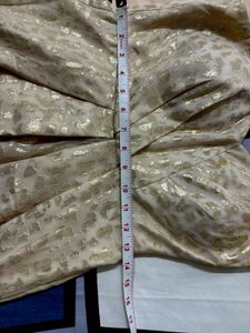 Gold Strapless Party Dress