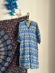 Max Patterned Cotton Kurta