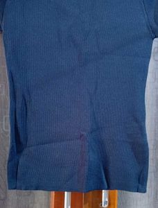 Blue Short Sleeve Top