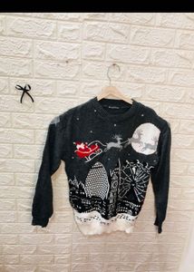 Festive Christmas Cityscape Sweater