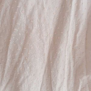 Ruffled Neck Tiered Mini Dress - Light Peach