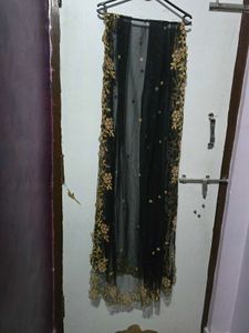 Black Net Dupatta