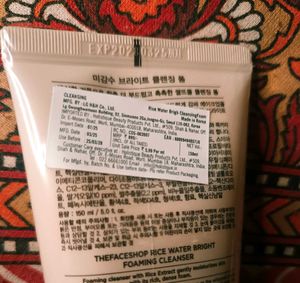 The Face ShopRice Water Bright Korean Cleanser - B