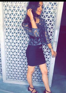 Grey Party Wear Top