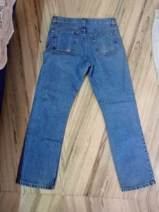 Two Blue Denim Jeans