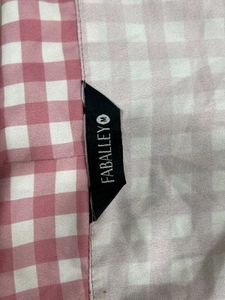 🩷Pink &amp; White Checkered Off-Shoulder Bow Top🩷