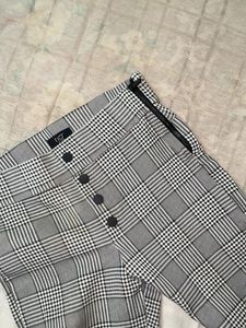 Checked Slim fit formal trousers | Rio | size S