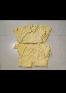 yellow Frock Top And BlueFrock