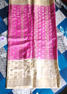 🩷✨Elegant Pink &amp; Gold Saree