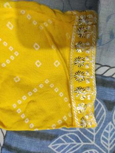 Yellow Printed Top