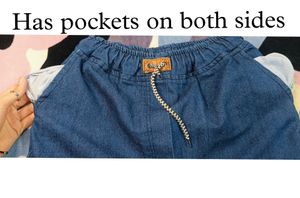 Wide Leg Denim Pants