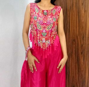 Hot Pink Indo western stylish set