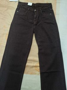 Brown Wide Leg Jeans